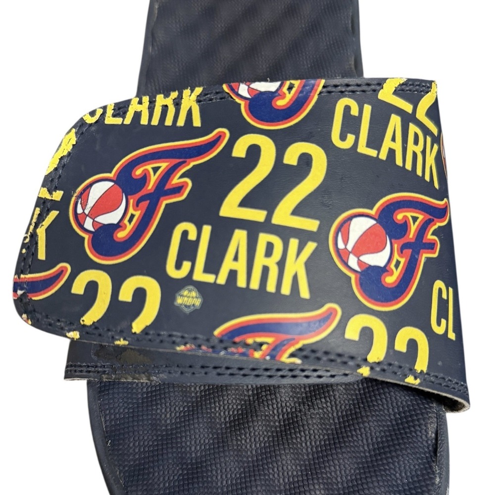 Indiana Fever Caitlin‎ Clark Slide Sandals ISlide WNBA Size 11 Blue Unisex READ - Picture 6 of 9
